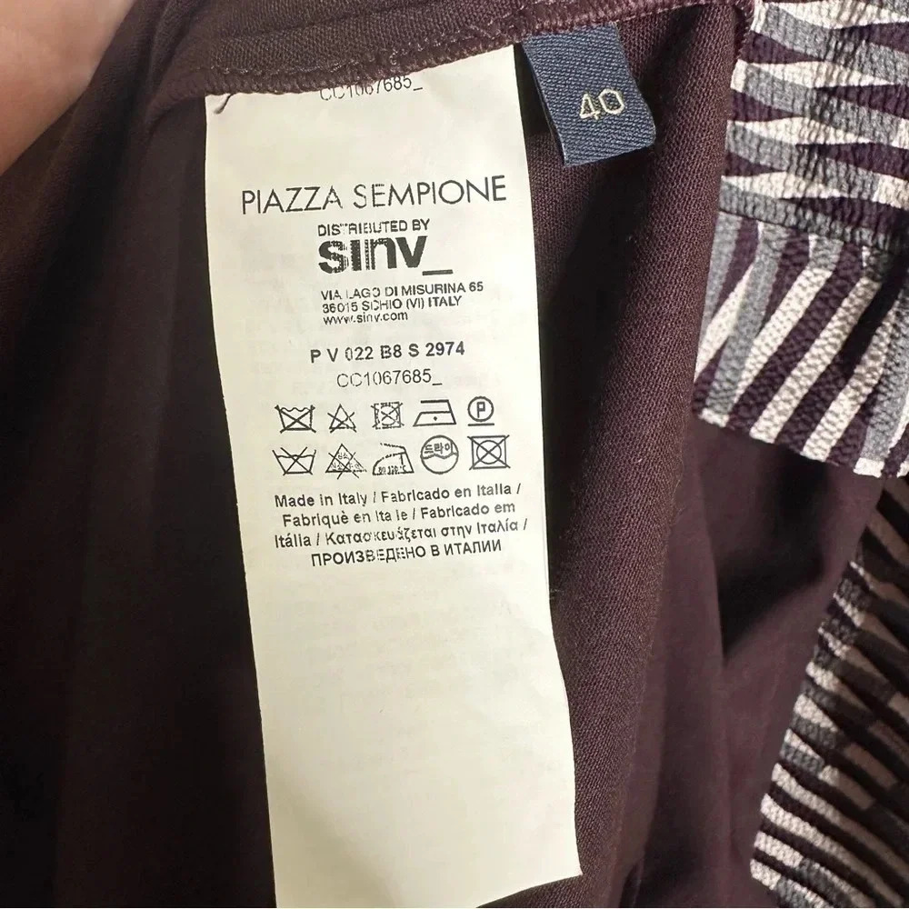 Piazza Sempione Wool Blend Long Sleeve Dress Size EU 40 - Picture 12 of 14
